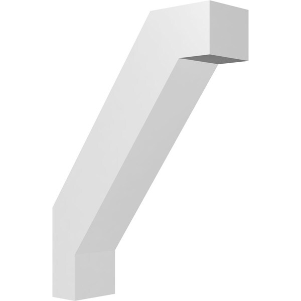 Ekena Millwork 3-in. W x 10-in. D x 14-in. H Burlington Architectural Grade PVC Knee Brace BRCP03X10X14BUR - main